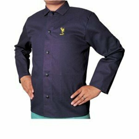 WELDAS Alliance COOL FR Jacket, Material: 9 oz Cotton FR, Color: Navy blue, Size: Medium 33-8830M